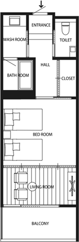 洋室間取り図
